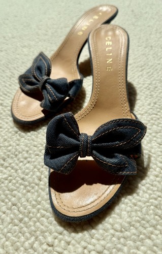 Celine blu denim - , tacco
