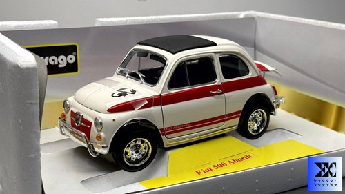 Burago fiat 500 abarth - 1/18,