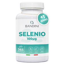 Bandini® Selenio 365 Compresse | Supporto Tiroide & Difese Immunitarie | Vegan