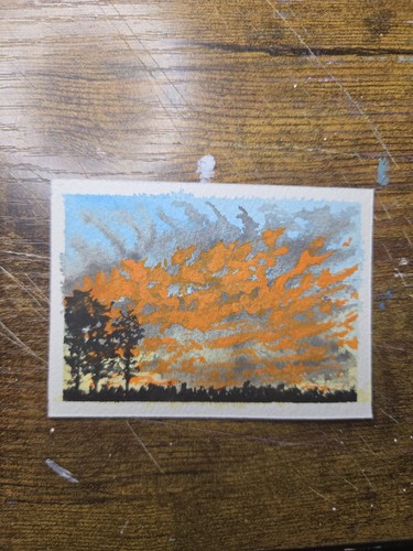 Aceo art card acquerello - aceo,