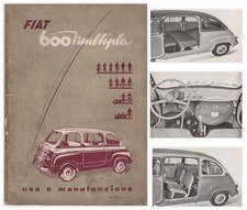FIAT 600  MULTIPLA 1958 – Manuale uso e manutenzione ORIGINALE!