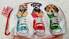 Borsa Pouchette Bianca 3 Cani