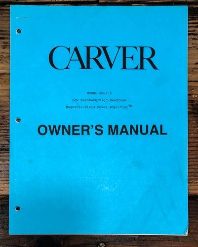 Amplificatore carver 5 - carver, pm-1.5