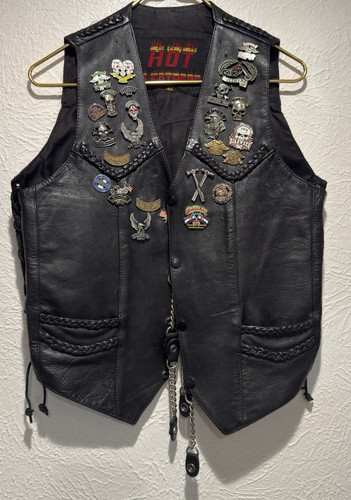 Gilet biker uomo pelle - , calda
