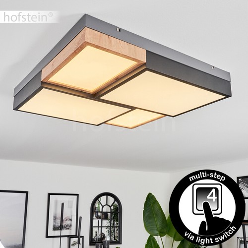 Lampada led effetto legno sala - legno,
