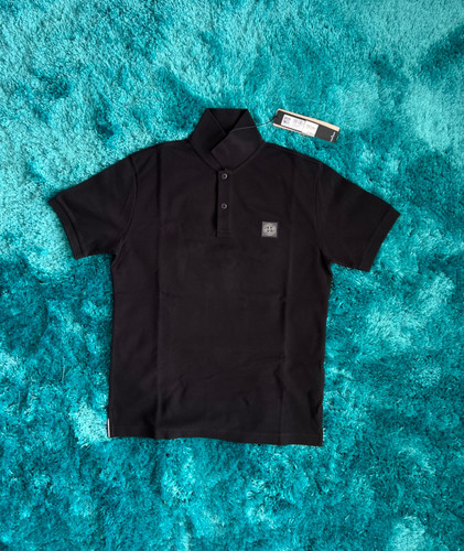 Polo stone island nera - polo, island,