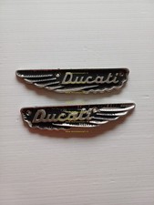 Ducati 250-350-450 Scrambler coppia emblemi serbatoio originali