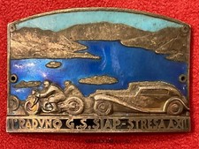 STRESA LAGO MAGGIORE 1° RADUNO AUTO E MOTO GRUPPO SPORTIVO SIAP PLACCA XII° 1934