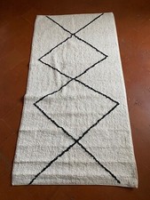 Tappeto stile berbero - Bianco e Nero cm 70 x140  - ORA 30% OFF