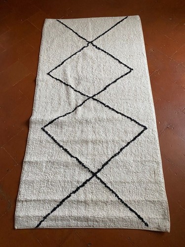 Tappeto stile berbero bianco - -,