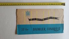 Daimler Conquest 1953 depliant originale auto ENGLISH brochure
