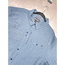 Duluth Alaskan Hardgear Camicia Uomo XL Blu Manica Lunga Bottoni Vestibilità Standard