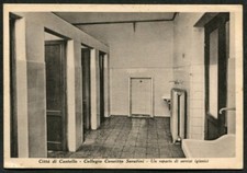 PERUGIA CITTÀ DI CASTELLO 859 INTERNO COLLEGIO SERAFINI - SERVIZI  IGIENICI 1941