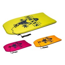 TAVOLETTA MARE EPS 94CM SURF BODYBOARD COLORATA CON SCRITTA CON CORDA CAVIGLIA 3