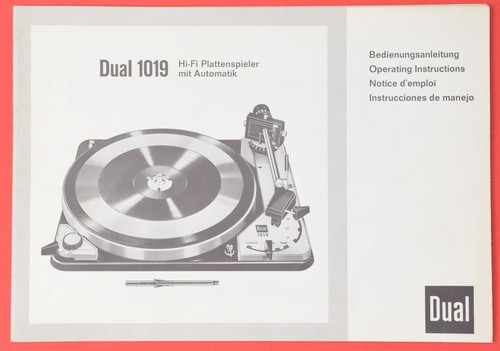 Dual 1019 manuale - dual,