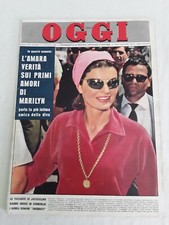 OGGI ANNO XVIII N°34 23 AGOSTO 1962 MARILYN MONROE