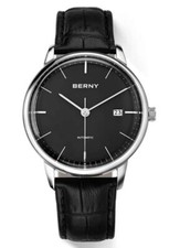 OROLOGIO BERNY AM012M MECCANISMO MECCANICO AUTOMATICO MIYOTA CITIZEN 9015 NERO @