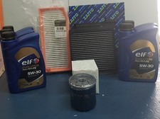 KIT TAGLIANDO 3 FILTRI ORIGINALI 5 LT ELF 5W30 DACIA DUSTER 1.5 DCI 109CV 110CV