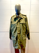 ESERCITO ITALIANO GIACCA 3/4 IMPERMEABILE DOPPIA CHIUSURA CON GRADI DA CAPITANO