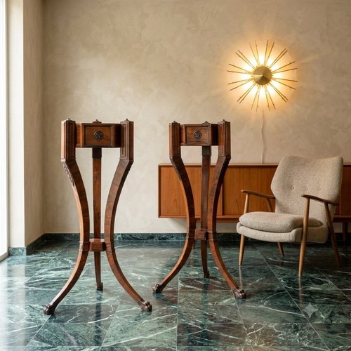 Coppia tripodi antichi in - di,