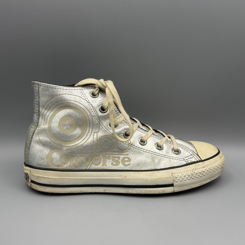Converse chucks argento pelle - argento,