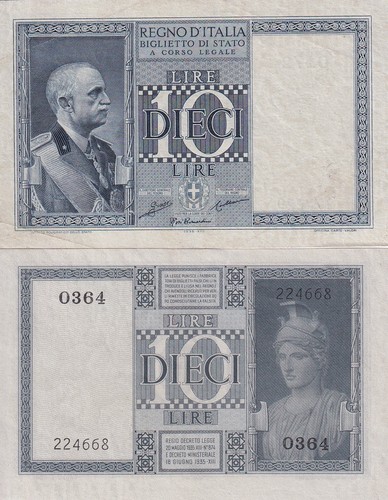 Italia lire 1939 - italia,