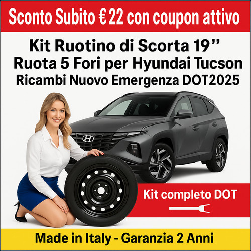 Kit ruotino scorta 19 - ruotino,