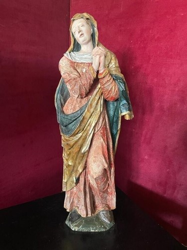 Scultura antica madonna - scultura,