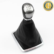 Pomello Leva del Cambio per Ford Focus 2 II Facelift 5 Marce Nero con Cuffia
