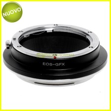 Anello adapter per montare ottiche Canon EOS su fotocamere Fuji GFX. Adattatore