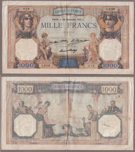 Banknote 1000 franchi - 1000,