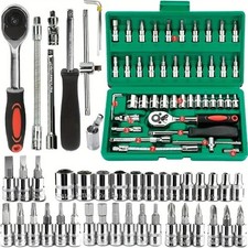 Kit boccole 1/4" 46 pezzi con