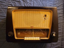 Radio Epoca Philips BX533A38 Bachelite Valvole 1953 Perfetta Leggere Tutto