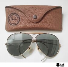 B&L Ray-Ban USA Shooter aste a ricciolo occhiali da sole vintage 1980s (medium)