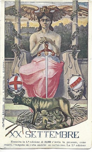 1919 cartolina commemorativa - 1919,