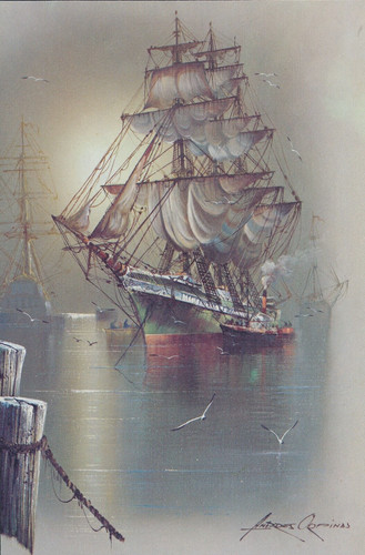 Stampa epoca arte nautica - d'epoca,