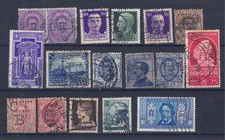 #27 Perfins area italiana 17 valori con varie sigle