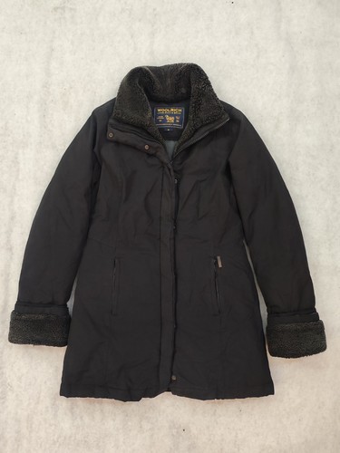 Woolrich black parka jacket - woolrich,