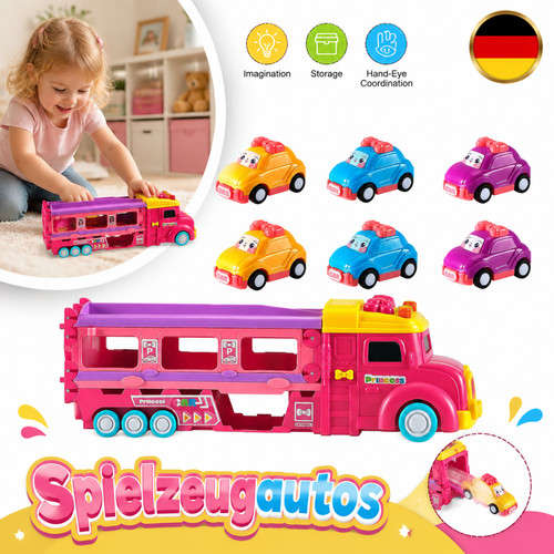 Camion trasportatore rosa luce - trasportatore,