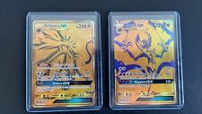 POKEMON - SM103a LUNALA GX - SM104a SOLGALEO GX Gold - Destino Sfuggente - Ita.