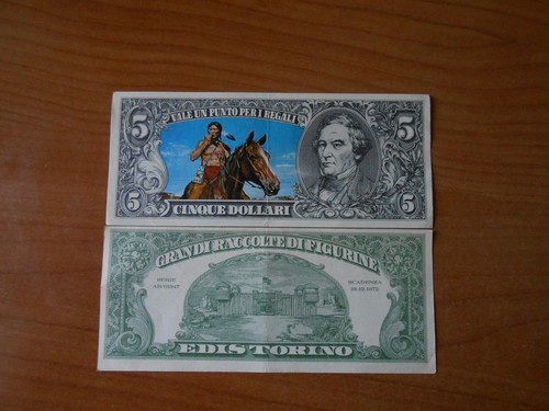 Figurina banconota punti - banconota,