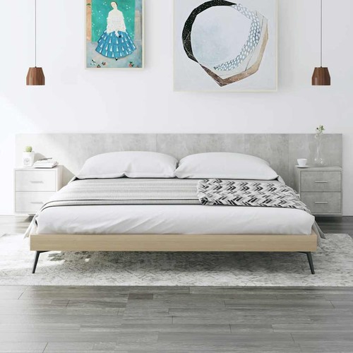 Bed headboard with cabinet - bed,