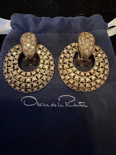 Orecchini vintage oscar la - vintage,