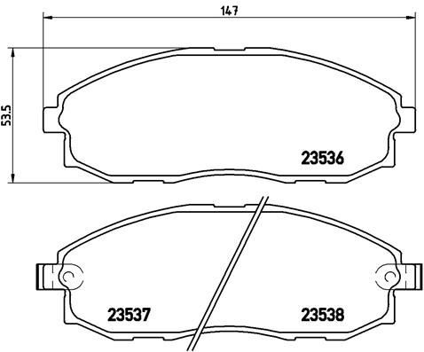 Brembo p30010 kit pastiglie - p30010,