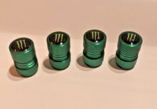 4 Tappi valvola Monster Energy verde