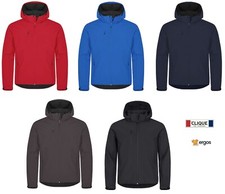 CLIQUE Giacca da Uomo CLASSIC SOFTSHELL HOODY in Poliestere Riciclato Cappuccio