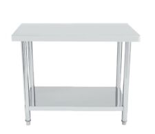 TAVOLO DA CUCINA, PIANO DI LAVORO IN ACCIAIO INOX 120x60cm, IDEALE PER CUCINA...