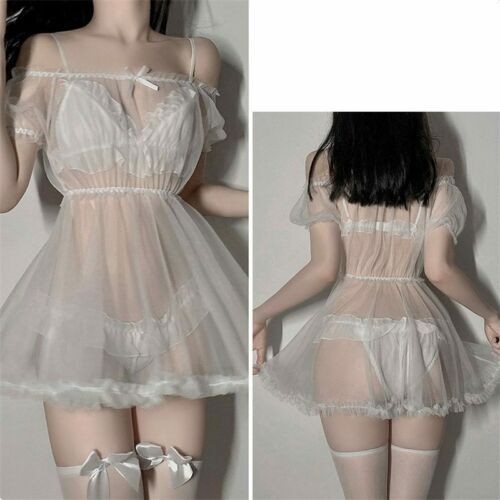 Set pigiama lingerie pizzo per