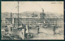 Genova Città Porto cartolina