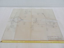 DISEGNO TECNICO 1950 FIAT TOPOLINO PROGETTO FRENO SULLA TRASMISSIONE